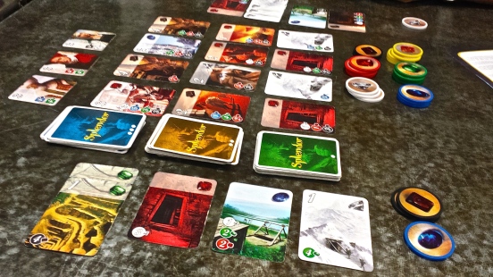 Splendor - our latest board game of choice. 